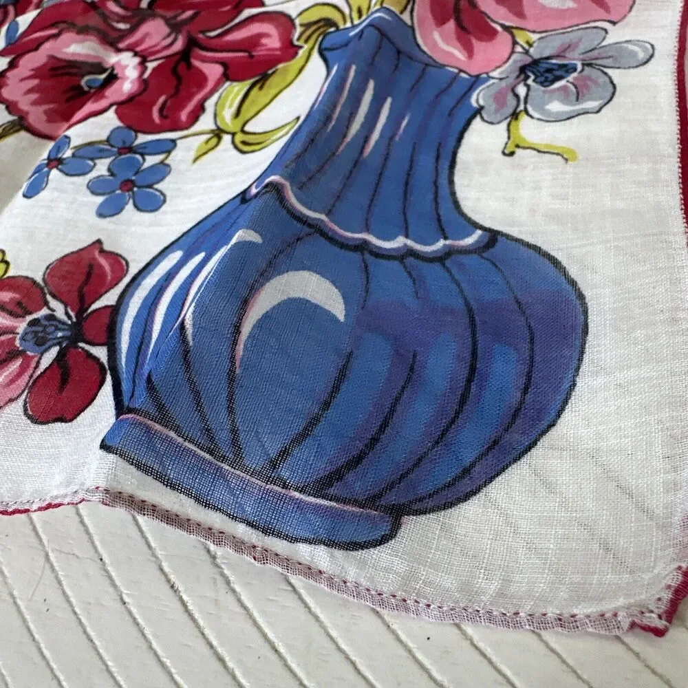 Vintage Hankie Floral Embroidered Lot Of 3 Ladies Handkerchief Victorian‎ Womens